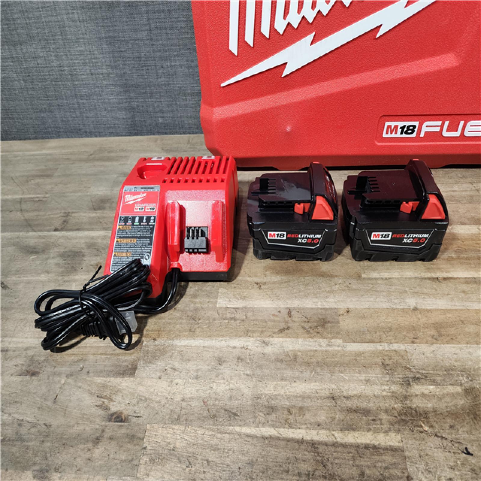 HOUSTON LOCATION - AS-IS MILWAUKEE FUEL 18V Lithium-Ion Brushless Cordless Hammer Drill and Impact Driver Combo Kit