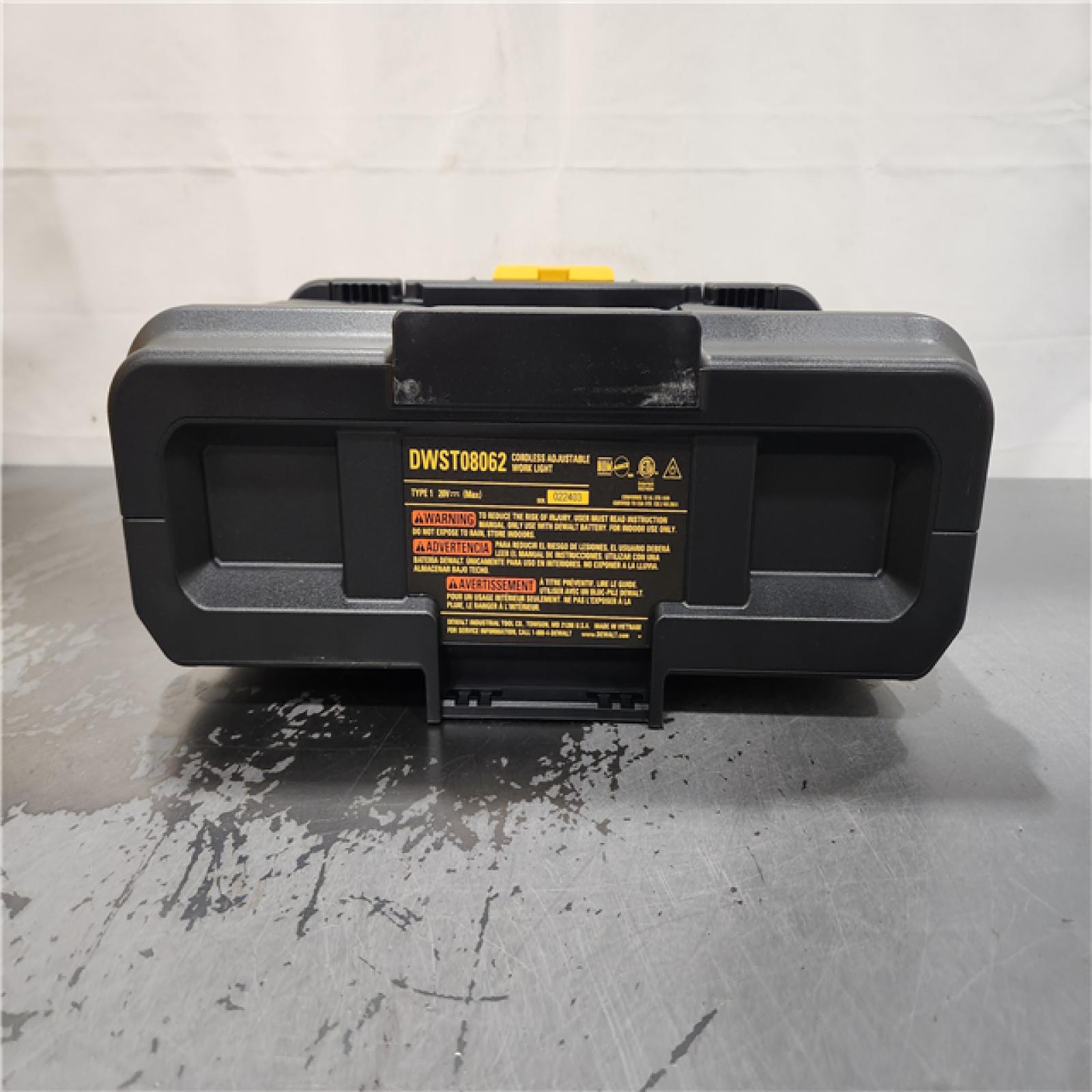 AS-IS- Tough System 2.0 Flex Volt 20V/60V Cordless 4000 Lumen LED Adjustable Folding Panel Work Light