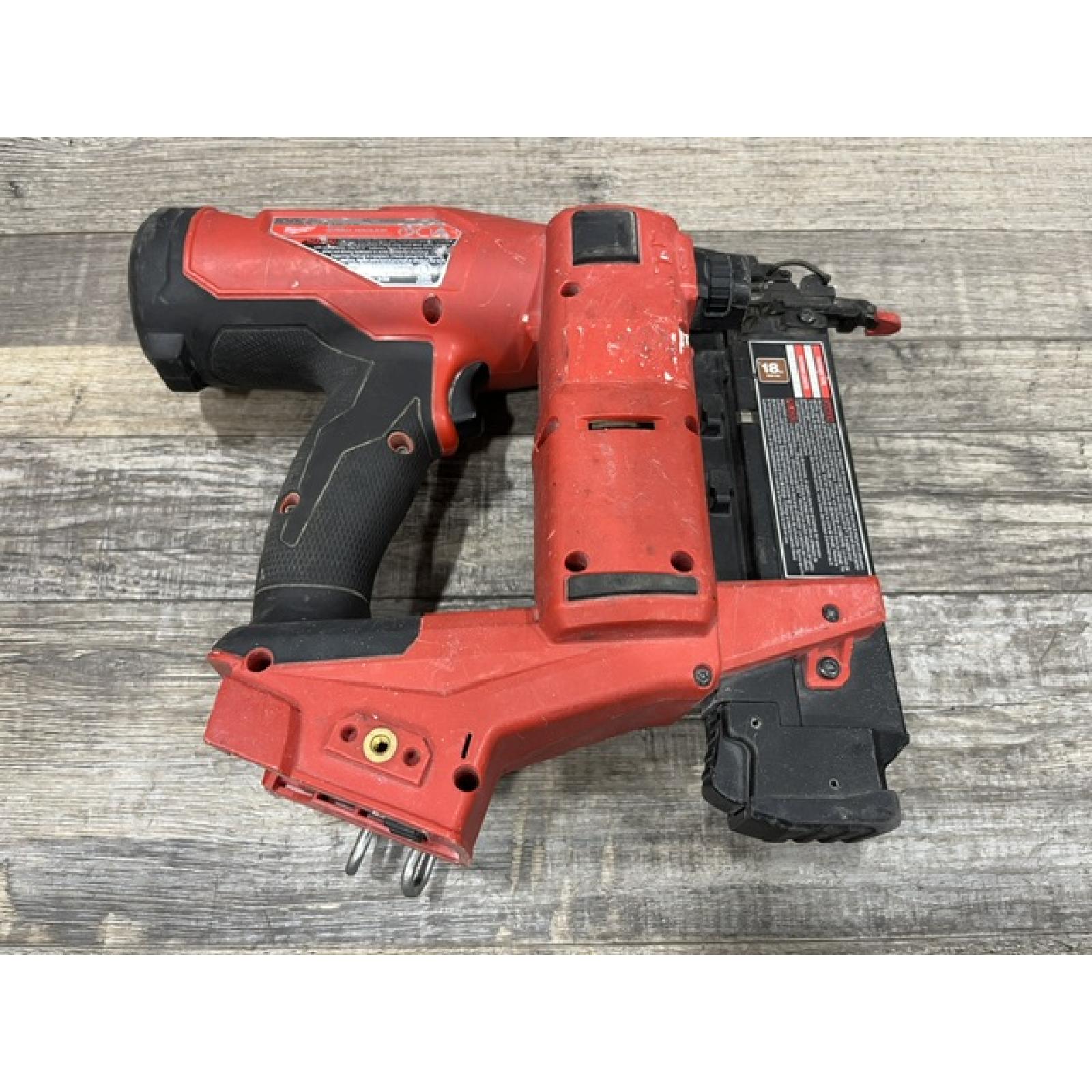 AS-IS Milwaukee FUEL 18-Volt Lithium-Ion Brushless Cordless Gen II 18-Gauge Brad Nailer (Tool-Only)