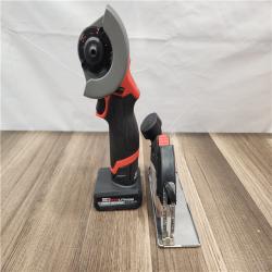 AS-IS-Milwaukee M12 FUEL 12V Lithium-Ion Brushless Cordless 3-Inch Cut-Off Saw with 2 M12 XC5.0 Batteries