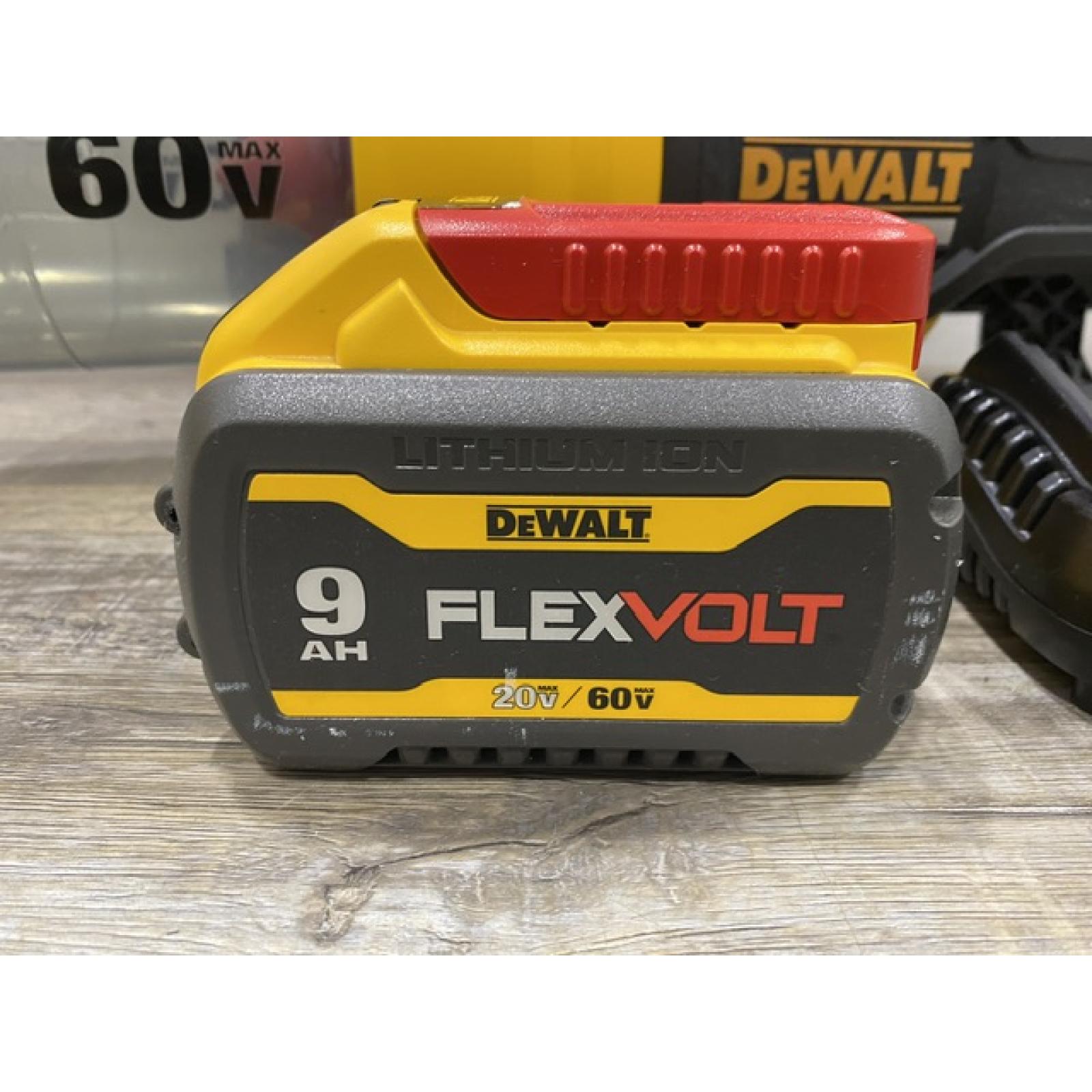 AS-IS DEWALT FLEXVOLT 60V MAX 125 MPH 600 CFM Brushless Cordless Battery Powered Blower Kit