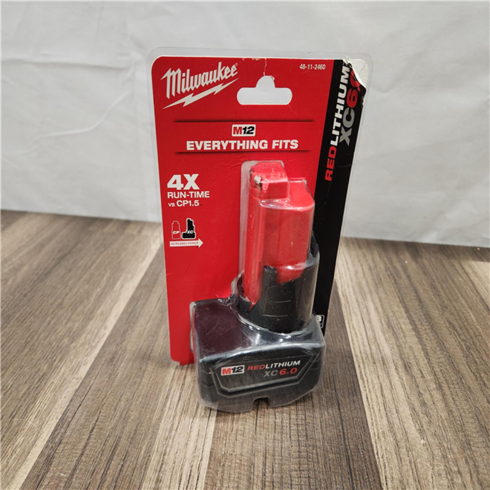 NEW! Milwaukee M12 12-Volt Lithium-Ion XC Extended Capacity 6.0Ah Battery Pack