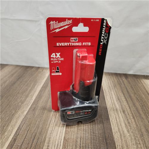 NEW! Milwaukee M12 12-Volt Lithium-Ion XC Extended Capacity 6.0Ah Battery Pack