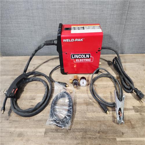 HOUSTON LOCATION - AS-IS Lincoln Electric WELD-PAK 90i MIG and Flux-Cored Wire Feeder Welder with Gas Regulator