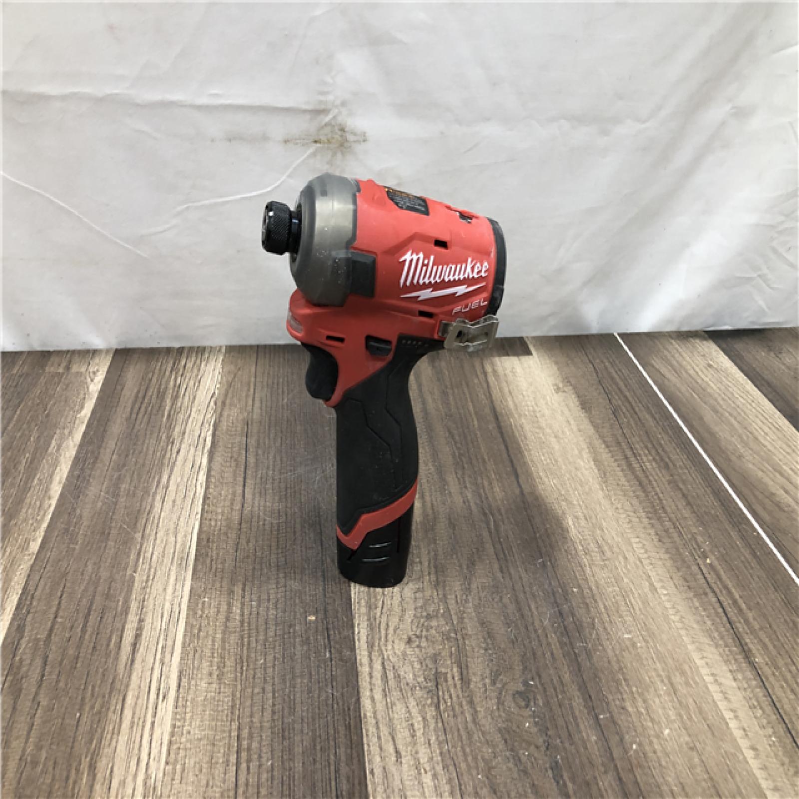 AS-IS Milwaukee FUEL SURGE 12V Lithium-Ion Brushless Cordless 1/4 in. Hex Impact Driver Compact Kit