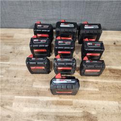HOUSTON LOCATION - AS - IS MILWAUKEE BATTERY PACK QTY - 10