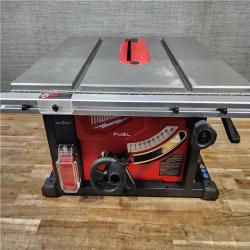 HOUSTON LOCATION - AS - IS Milwaukee M18 FUEL ONE-KEY 18- Volt Lithium-Ion Brushless Cordless 8-1/4 in. Table Saw Kit W/(1) 12.0Ah Battery & Rapid Charger