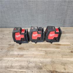 HOUSTON LOCATION - AS-IS MILWAUKEE 3 CROSSLINE LASER COMBO