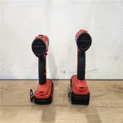 AS-IS- Milwaukee 18-Volt Lithium-Ion Brushless Cordless Compact Hammer Drill/Impact Combo Kit