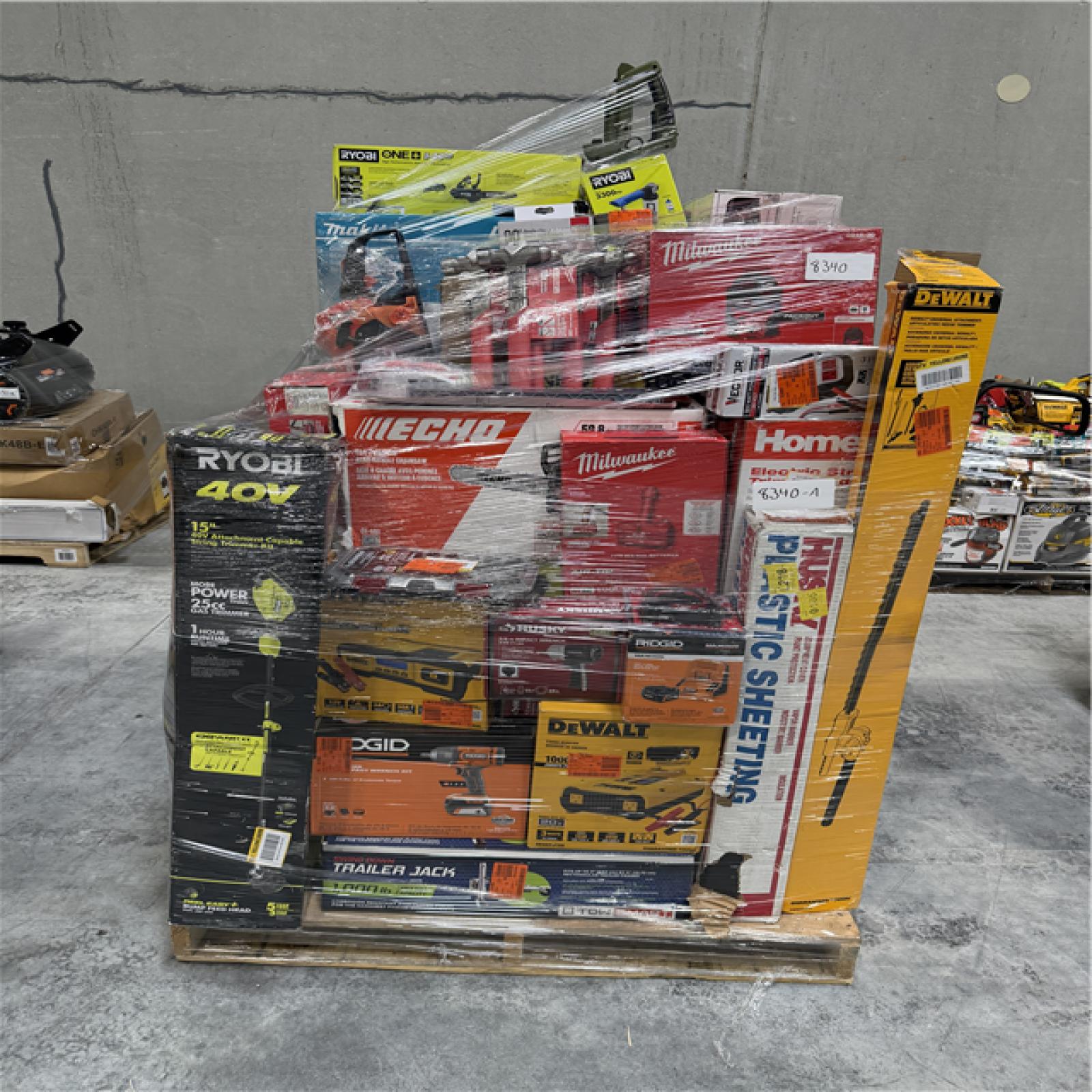 Atlanta Location AS-IS Tools Partial Truckload (8 Pallets) 8340-A