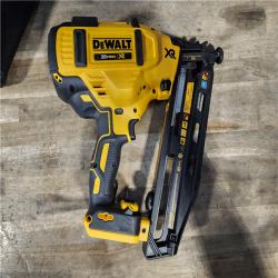 HOUSTON LOCATION - AS-IS DeWalt 20V 16 Gauge Cordless Angled Finish Nailer Kit W/ 2Ah Battery