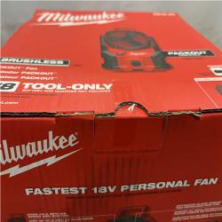 NEW - Milwaukee 18-Volt Lithium-Ion Brushless Cordless PACKOUT Jobsite Fan (Tool-Only)