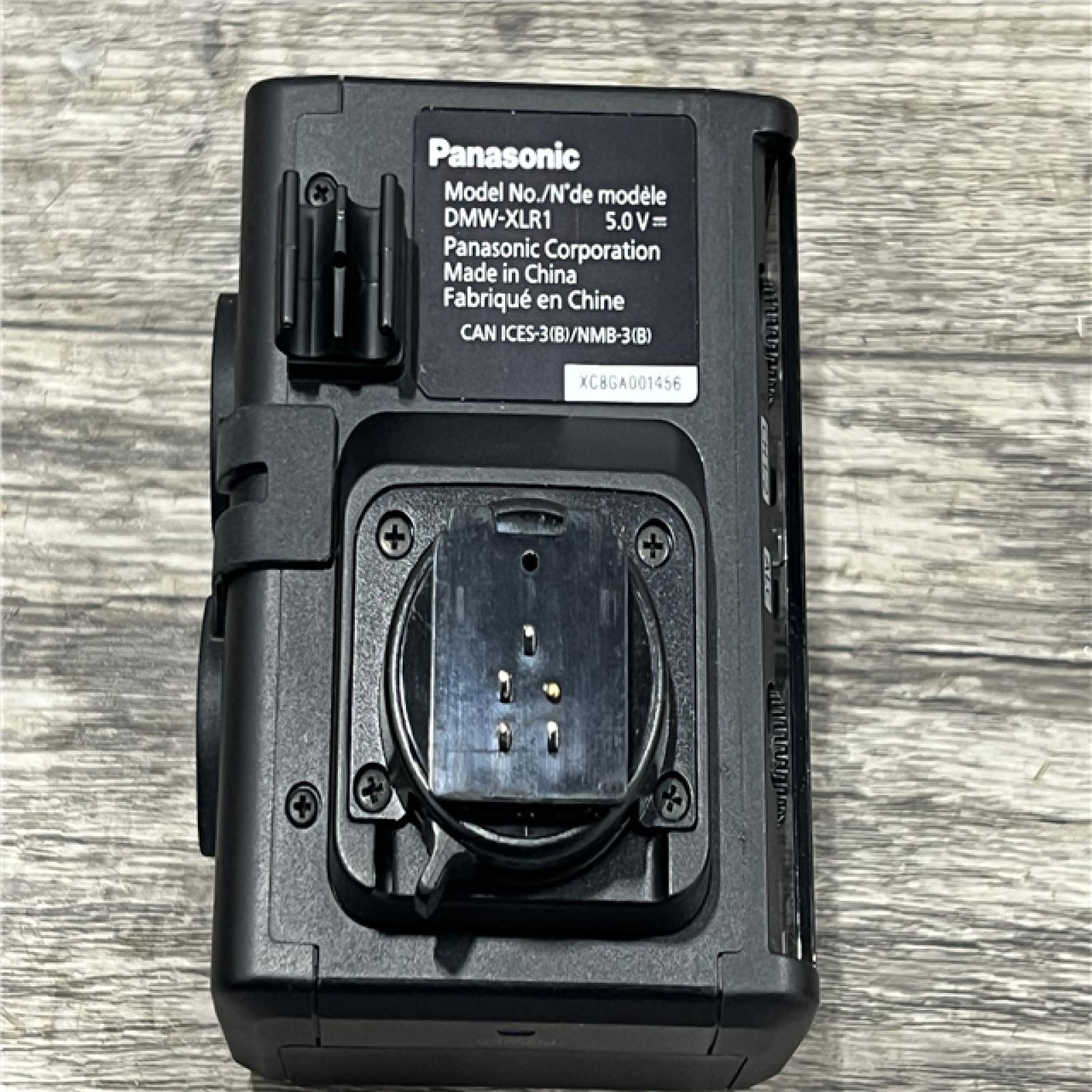 AS-IS Panasonic Professional Microphone Adaptor  2 XLR Terminals  Black (DMW-XLR1)