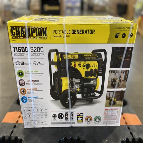 DALLAS LOCATION - Champion Power Equipment 11,500/9,200-Watt Gasoline Powered Electric Start Portable Generator