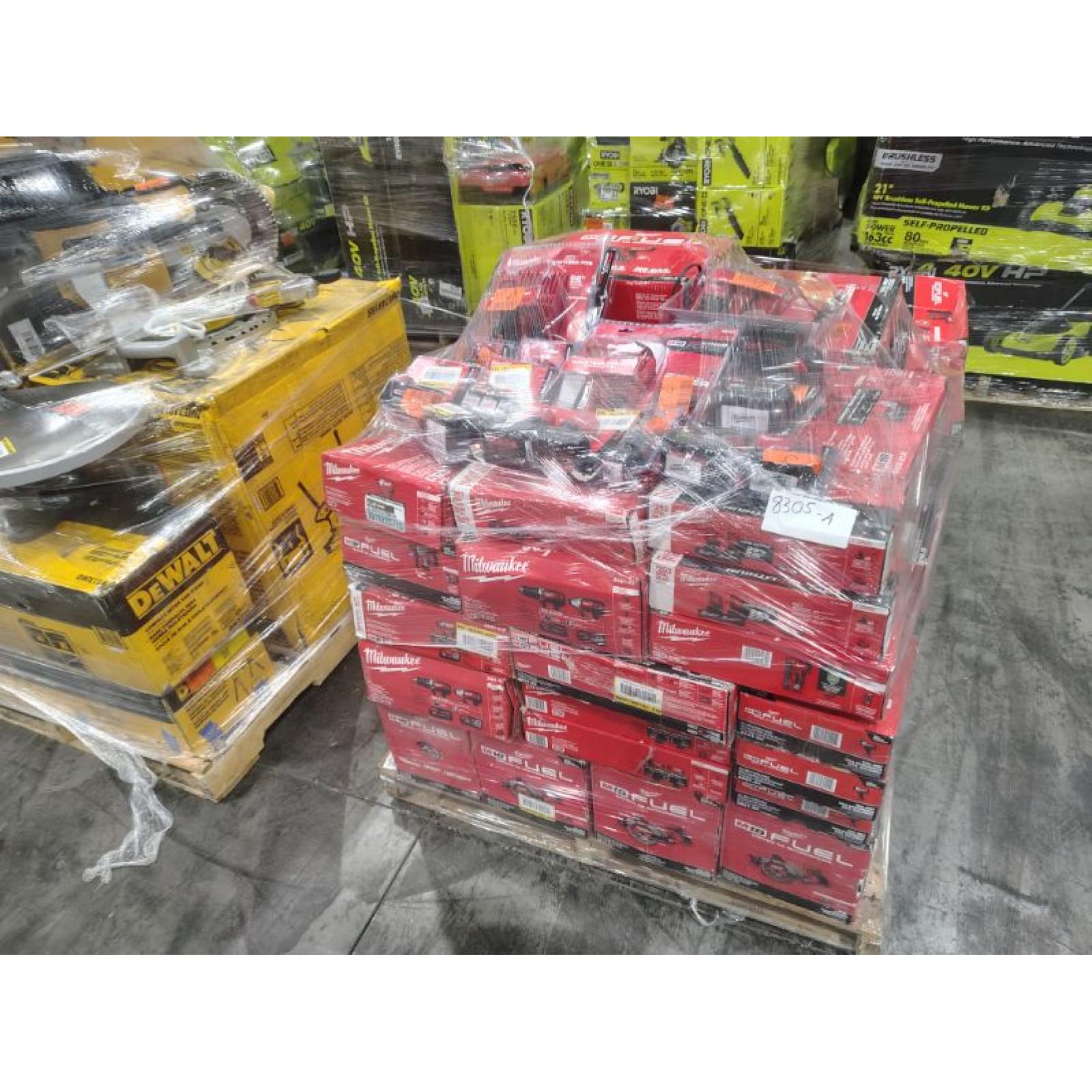 Pittston Location As-Is Power Tools Partial Truckload (13 Pallets) 8305-A