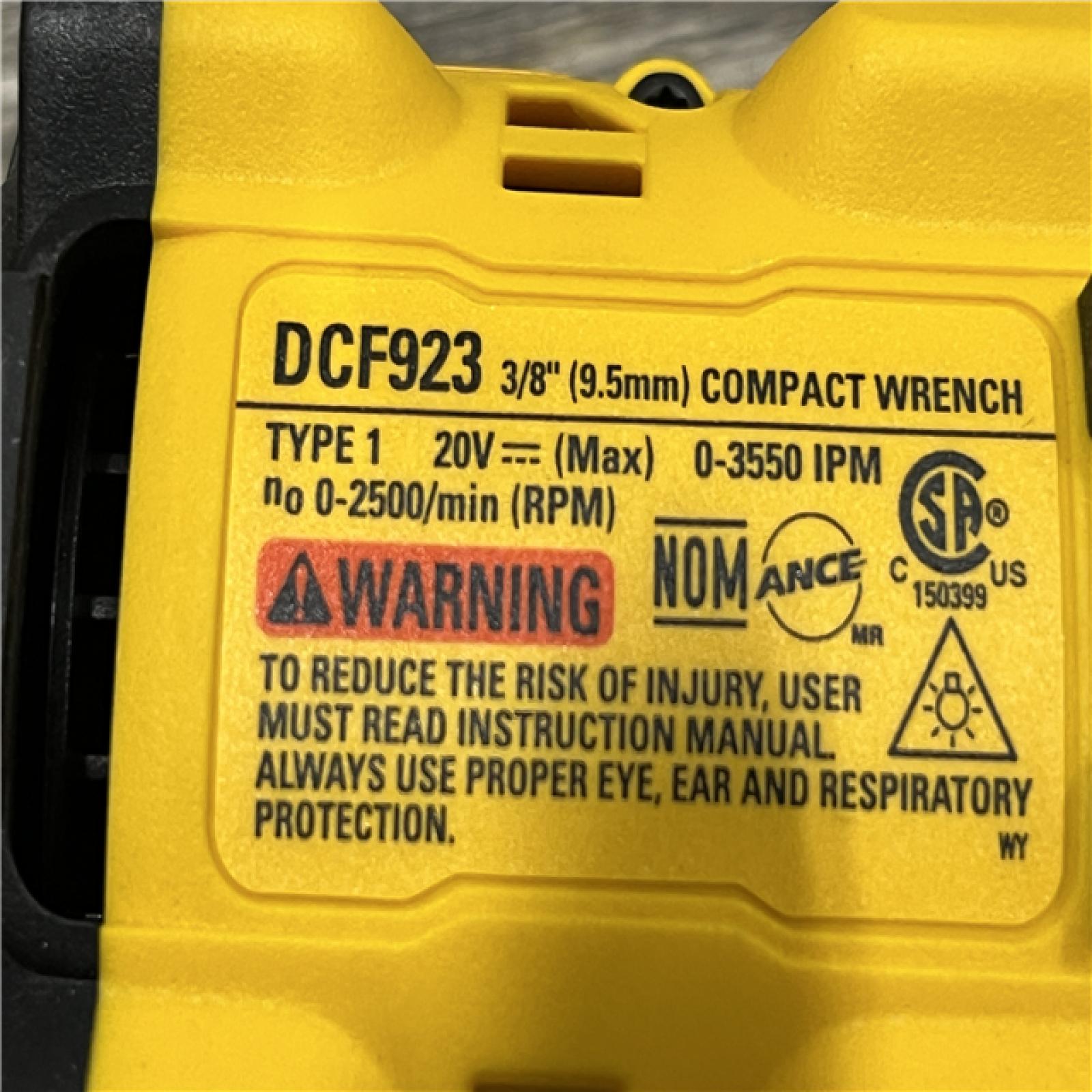 AS-IS DEWALT ATOMIC 20V MAX Cordless Brushless 3/8 in.Variable Speed Impact Wrench (Tool Only)