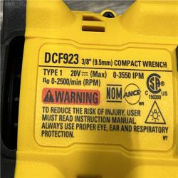 AS-IS DEWALT ATOMIC 20V MAX Cordless Brushless 3/8 in.Variable Speed Impact Wrench (Tool Only)