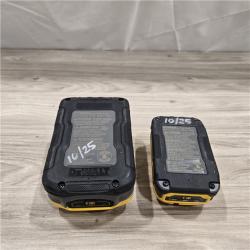 AS-IS Dewalt DCBP315-2C 20V MAX POWERSTACK Lithium-Ion Batteries and Charger Starter Kit