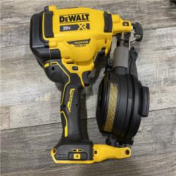 AS-IS DEWALT 20V MAX Lithium-Ion 15-Degree Electric Cordless Roofing Nailer Kit