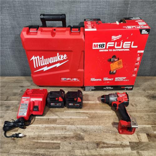 HOUSTON LOCATION - AS-IS (APPEARS LIKE NEW) Milwaukee FUEL 18V Lithium-Ion Brushless Cordless 1/2 in. Hammer Drill Driver Kit
