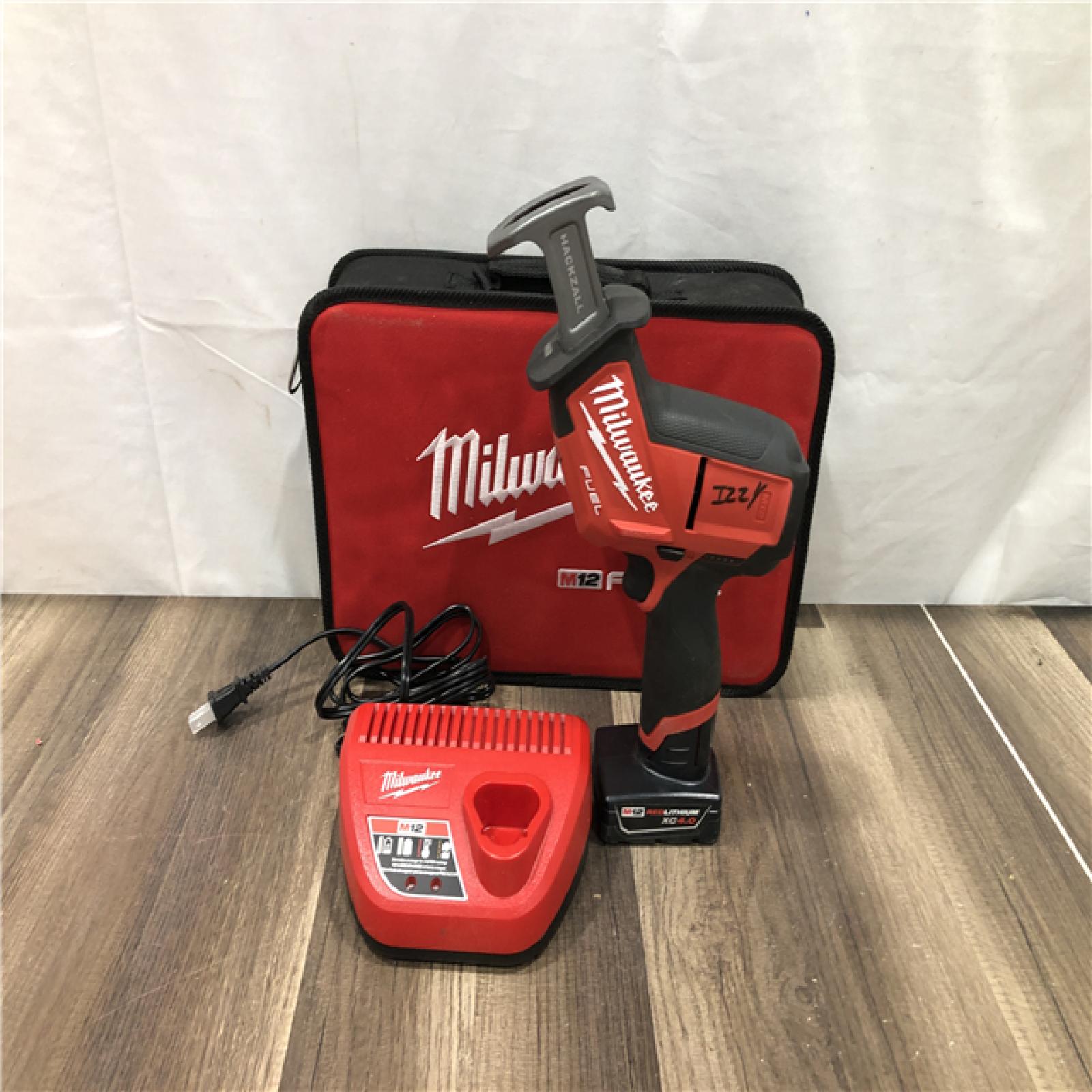 AS-IS Milwaukee FUEL 12V Lithium-Ion Brushless Cordless HACKZALL Reciprocating Saw Kit