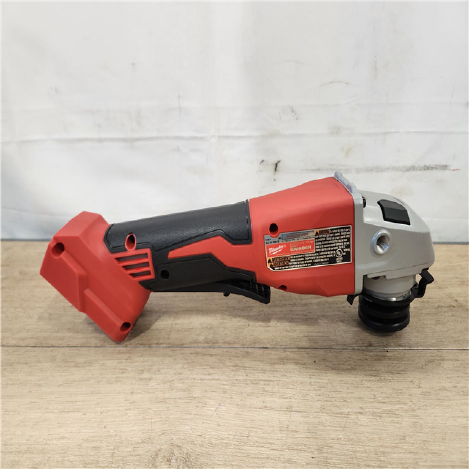 AS-IS- Milwaukee 18V Lithium-Ion Brushless Cordless 4-1/2 in./5 in. Grinder w/Paddle Switch (Tool-Only)