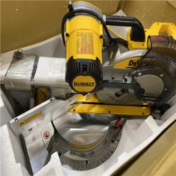As-Is- DeWalt 15 Amps 12 in. Corded Dual-Bevel Sliding Compound Miter Saw