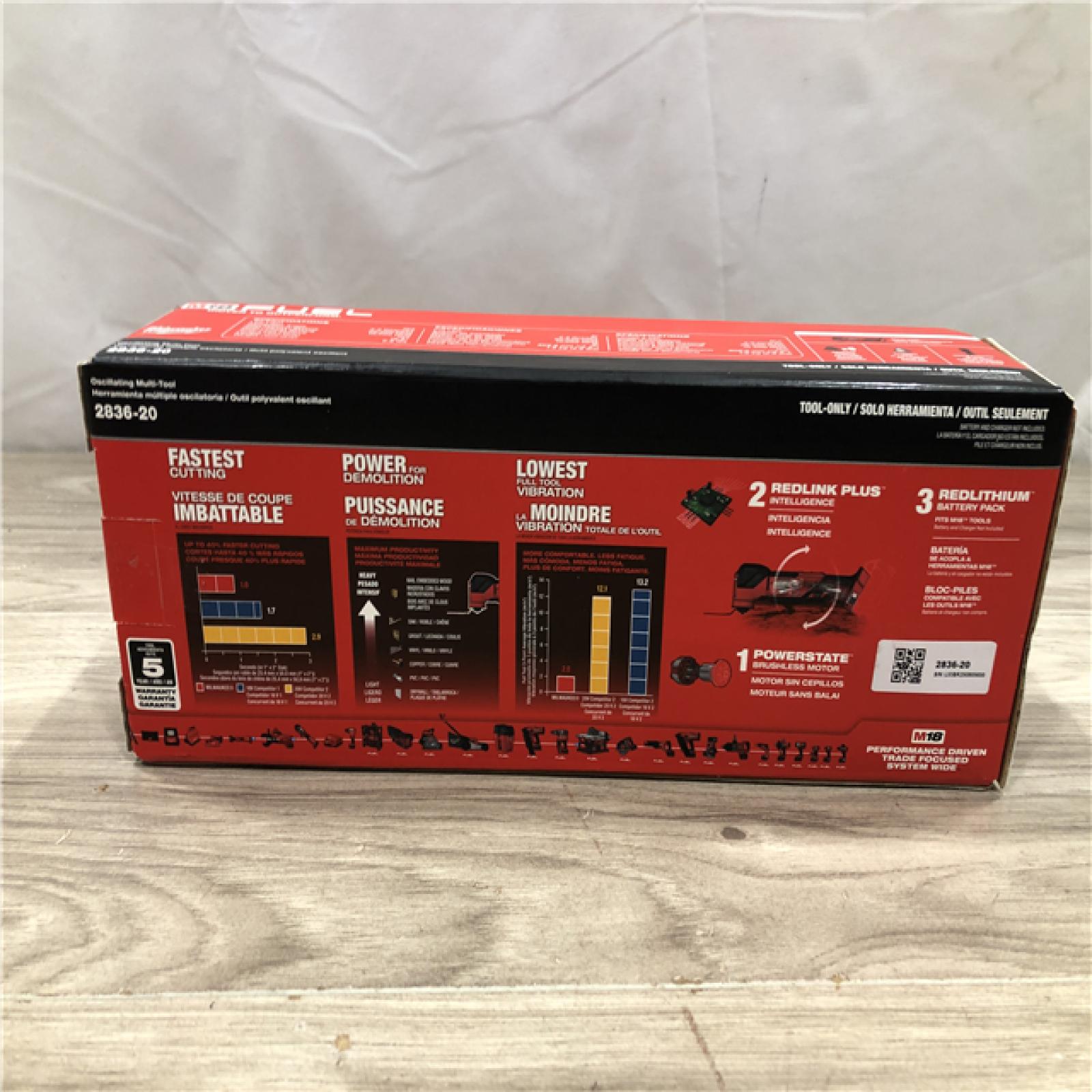NEW! - Milwaukee 2836-20 18V Cordless Oscillating Multi-Tool (Tool Only)