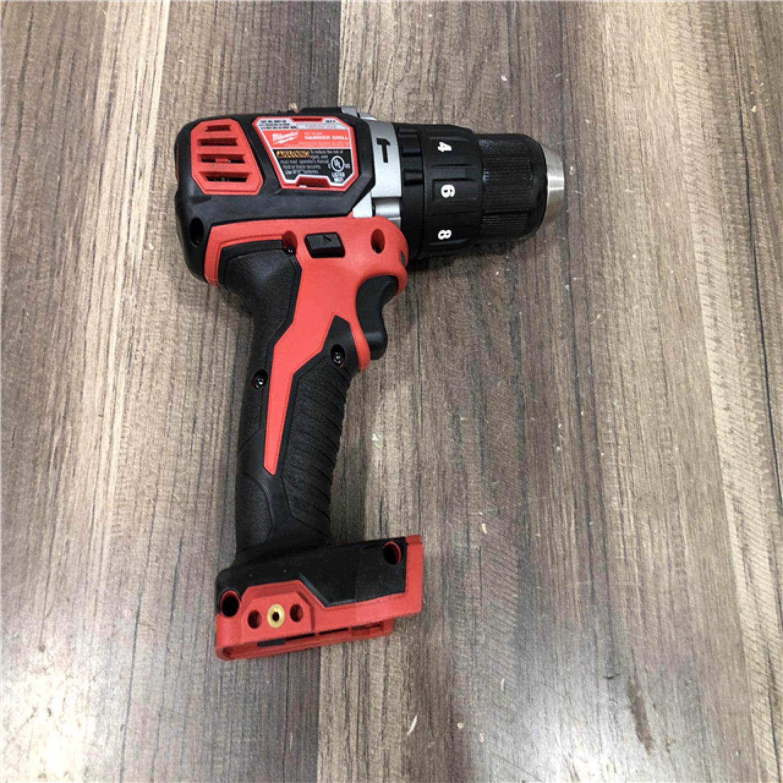 AS-IS Milwaukee 18V Lithium-Ion Cordless 1/2 in. Hammer Drill/Driver (Tool-Only)