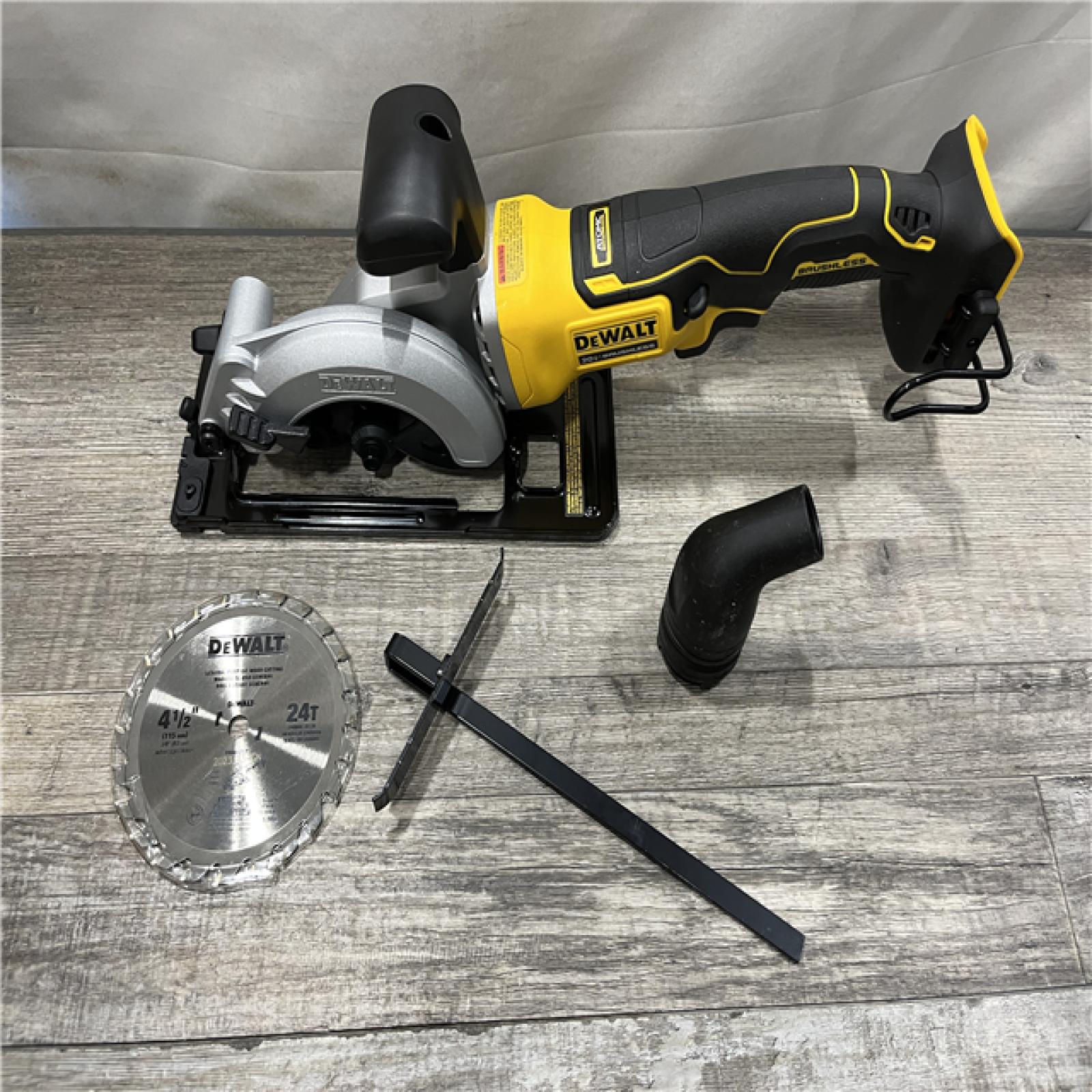 AS-IS DEWALT ATOMIC 20V MAX Cordless Brushless 4-1/2 in. Circular Saw (Tool Only)