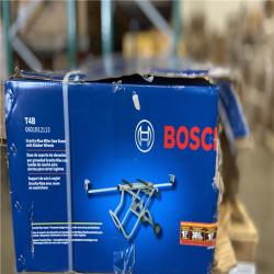 DALLAS LOCATION - Bosch Portable Folding Gravity Rise Miter Saw Stand with Wheels