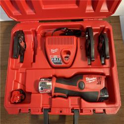 California AS-IS Milwaukee M12 Force Logic Press Tool Kit  Includes (2) Batteries  Charger and Hard Case