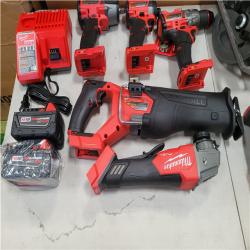 CALIFORNIA AS-IS MILWAUKEE M18 FUEL 7-TOOL COMBO KIT