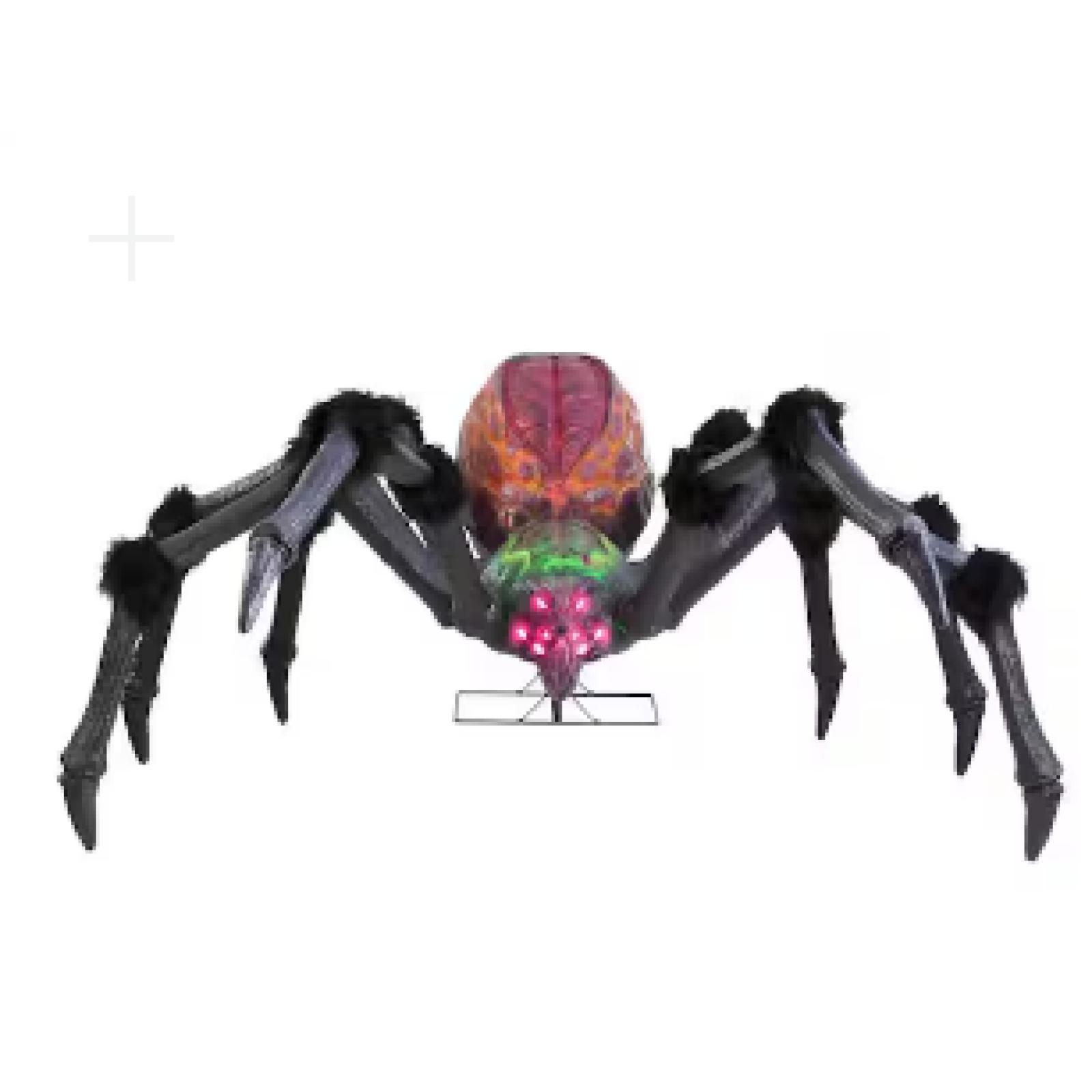 DALLAS LOCATION - Home Accents Holiday 9.5 ft. Long Gruesome Grounds Giant-Sized LED Arachnophobia Spider