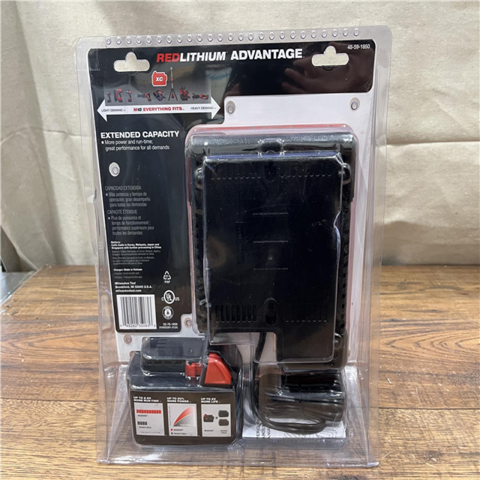 NEW Milwaukee M18 18-Volt Lithium-Ion XC Battery Starter Kit