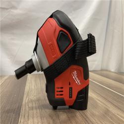 AS-IS Milwaukee M12 12-Volt Lithium-Ion Cordless Palm Nailer Kit with One 1.5Ah Battery  Charger and Tool Bag