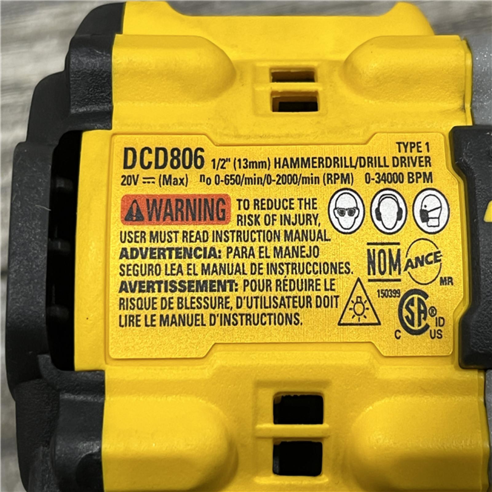 AS-IS DEWALT 20V XR Brushless Cordless 1/2 in. Hammer Drill (Tool-Only)