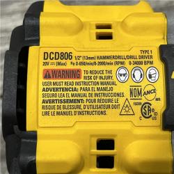 AS-IS DEWALT 20V XR Brushless Cordless 1/2 in. Hammer Drill (Tool-Only)