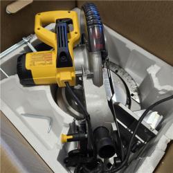 AS-IS DEWALT 15 Amp Corded 10 in. Compound Single Bevel Miter Saw