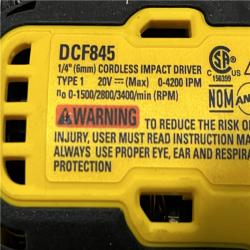 AS-IS DEWALT 20-Volt Maximum XR Cordless Brushless 1/4 in. 3-Speed Impact Driver (Tool-Only)