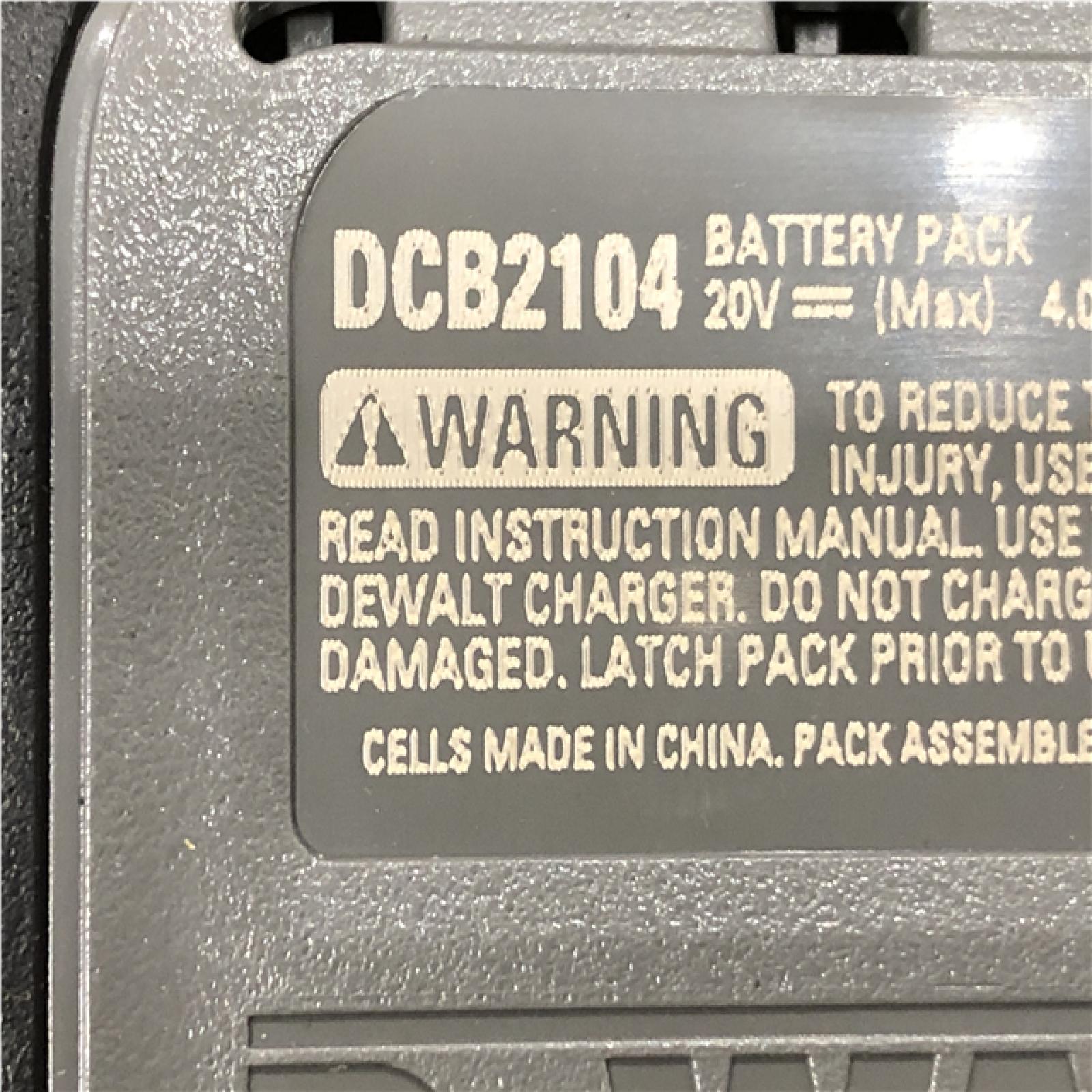 AS-=IS DEWALT 20V MAX Lithium-Ion Starter Kit with 4.0 Ah and 5.0 Ah Batteries and Charger