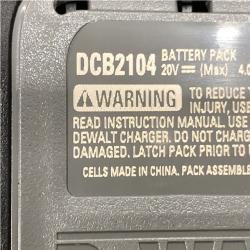AS-=IS DEWALT 20V MAX Lithium-Ion Starter Kit with 4.0 Ah and 5.0 Ah Batteries and Charger