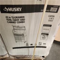 Phoenix NEW Husky Tool Storage 42 in. W x 18 in. D Standard Duty Black Tool Chest Combo (SEALED)