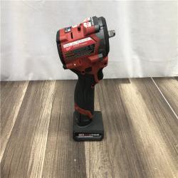 AS-IS Milwaukee FUEL 12V Li-Ion Brushless Cordless Stubby 3/8 in. Impact Wrench Kit
