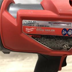 AS-IS Milwaukee FUEL 18-Volt Lithium-Ion Cordless Gen II 18-Gauge Brad Nailer (Tool-Only)