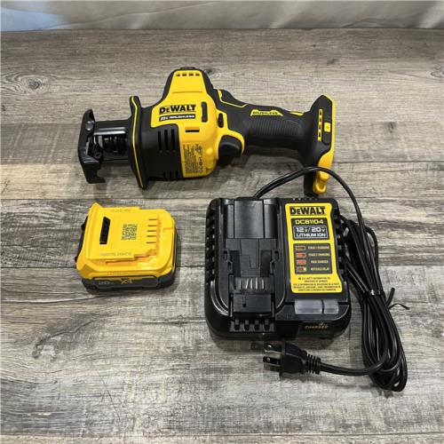 AS-IS DEWALT Atomic 20-Volt Maximum Cordless Brushless Compact Reciprocating Saw Kit
