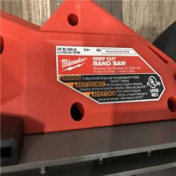 AS-IS Milwaukee FUEL 18V Lithium-Ion Brushless Cordless Deep Cut Band Saw (Tool-Only)