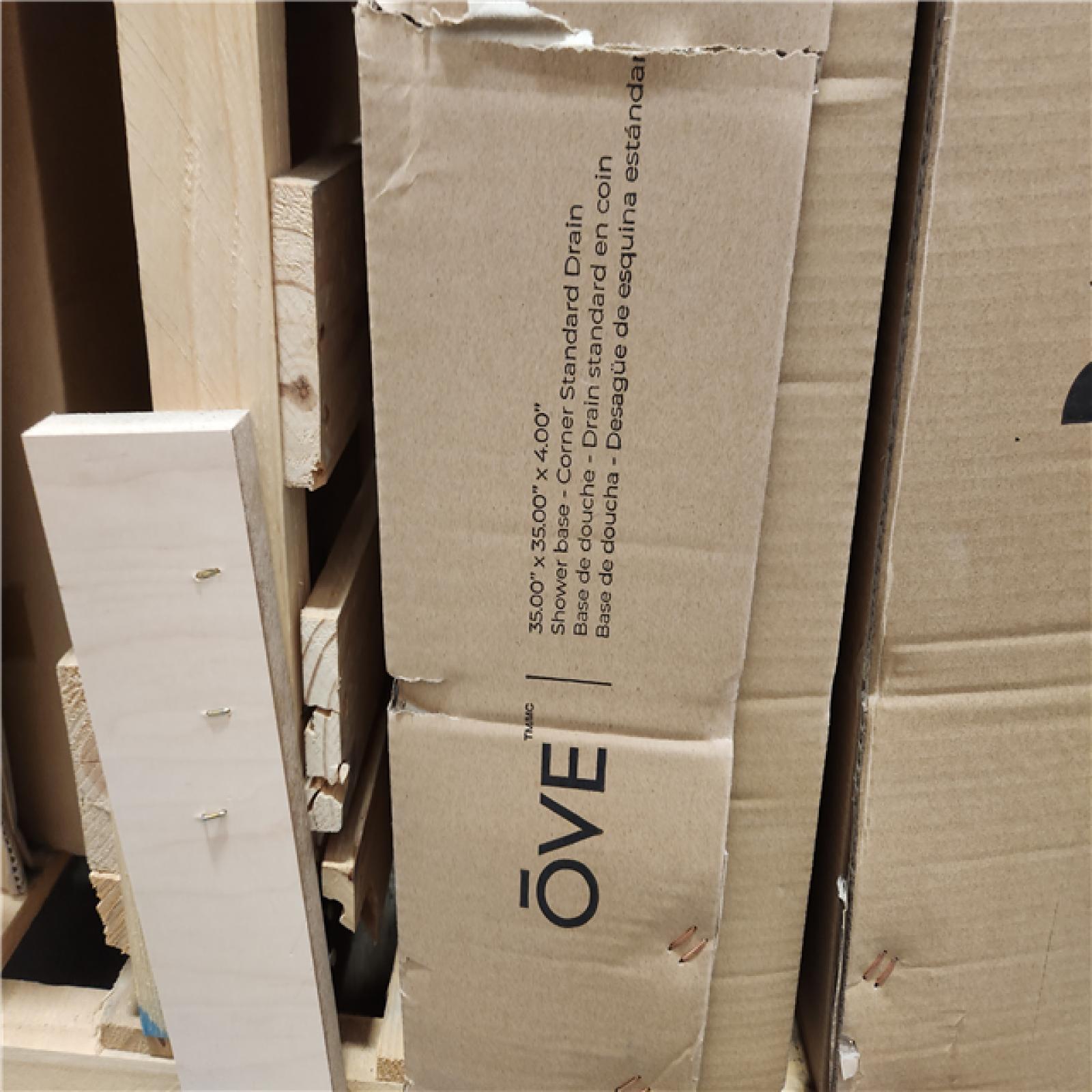 Phoenix Location NEW OVE Decors Breeze 32 in. L x 32 in. W x 76.97 in. H Corner Shower Kit with Clear Framed Sliding Door in Black and Shower Pan