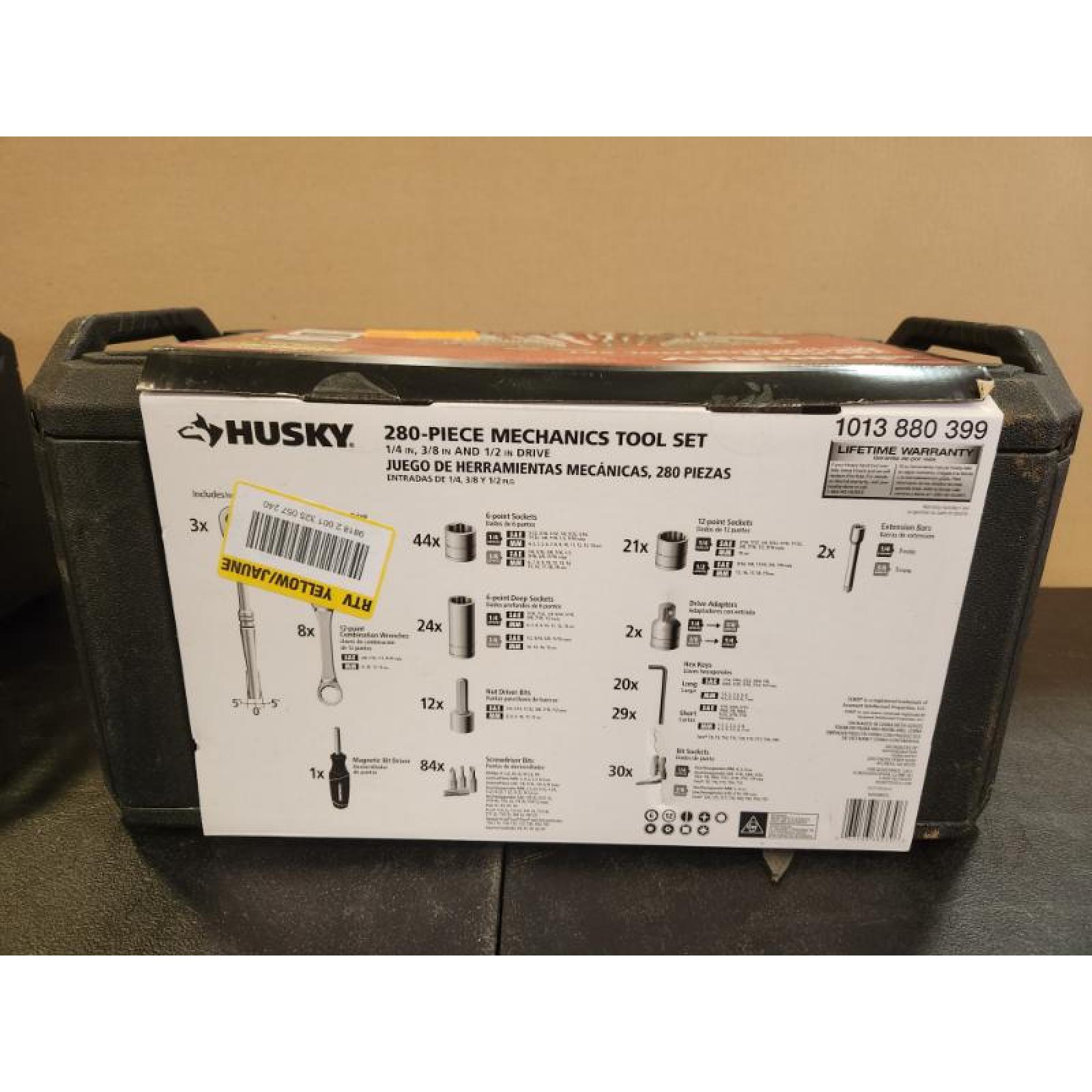 Phoenix NEW Husky 280-Piece SAE/Metric Mechanics Tool Set with Tool Box (SEALED)