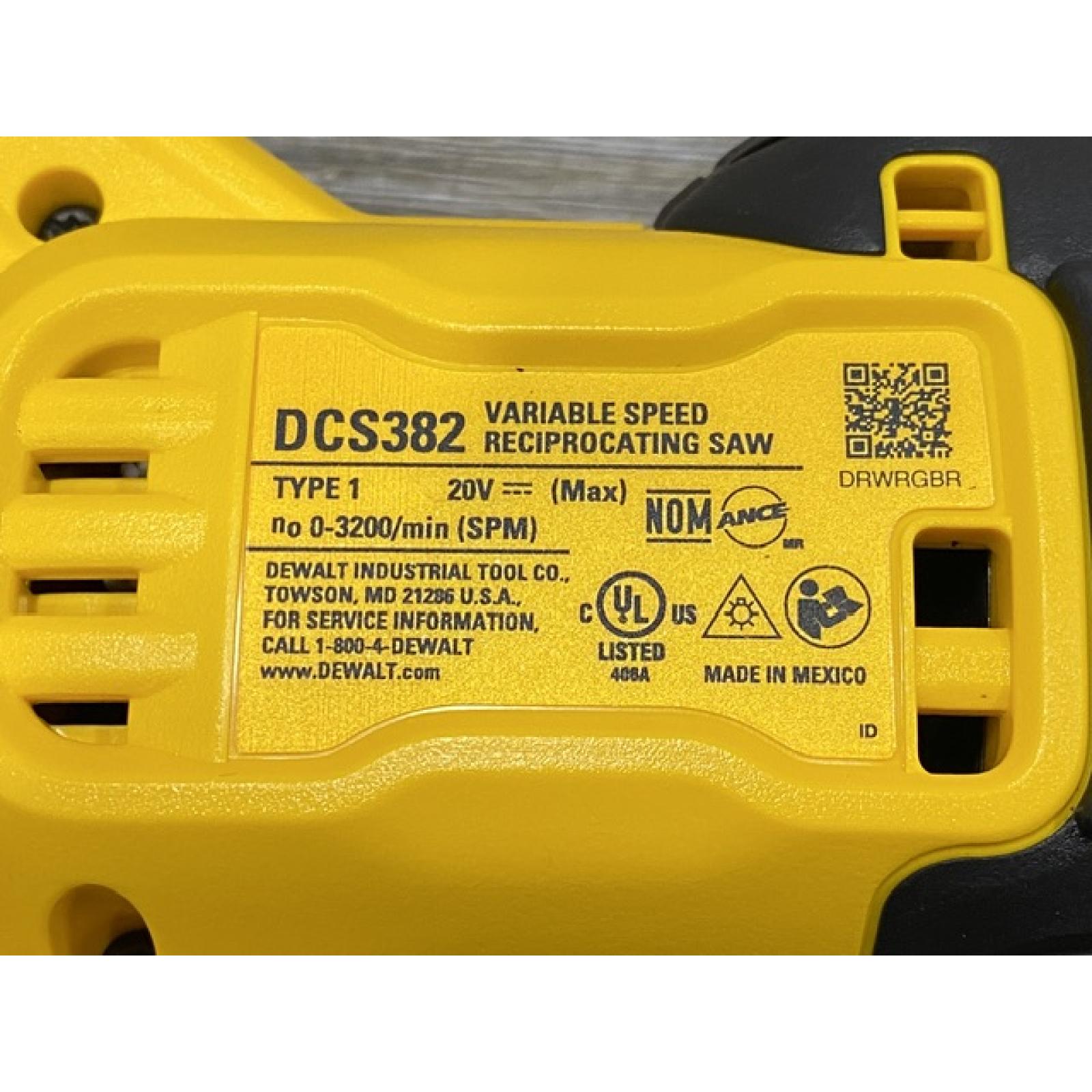 AS-IS DEWALT 20V MAX Cordless Brushless Reciprocating Saw (Tool Only)